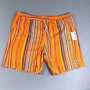 Psycho Bunny‎ Swim Trunks Striped Drawstring Casual Shorts XXXL